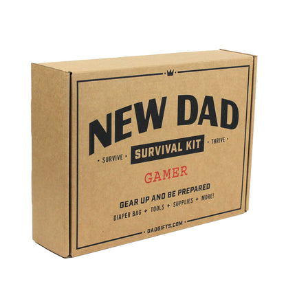 The Gamer New Dad Survival Kit View of Gift Box