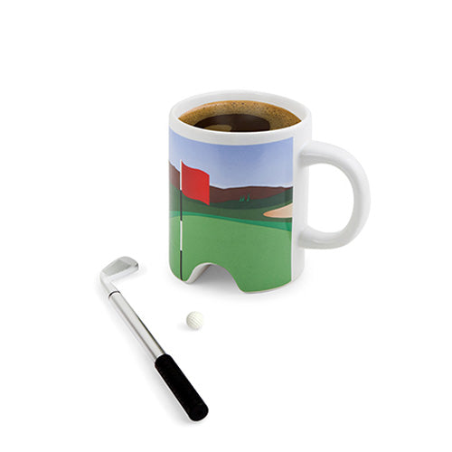 Golf Mug with Golf Putter Pen and Ball