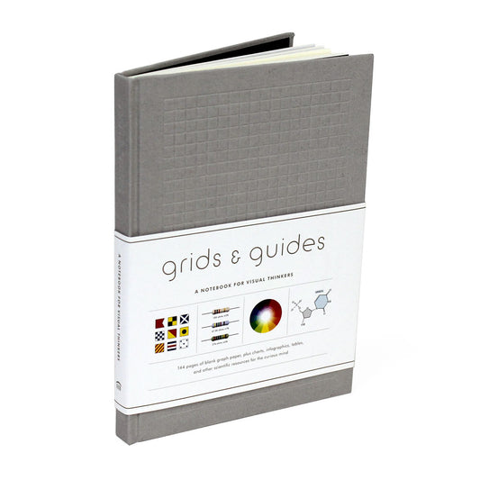 Grids & Guides: A Notebook for Visual Thinkers (Gray) Front Cover