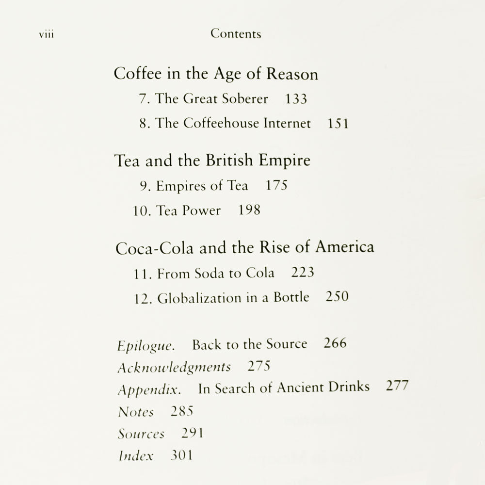 A History of the World in 6 Glasses Table of Contents