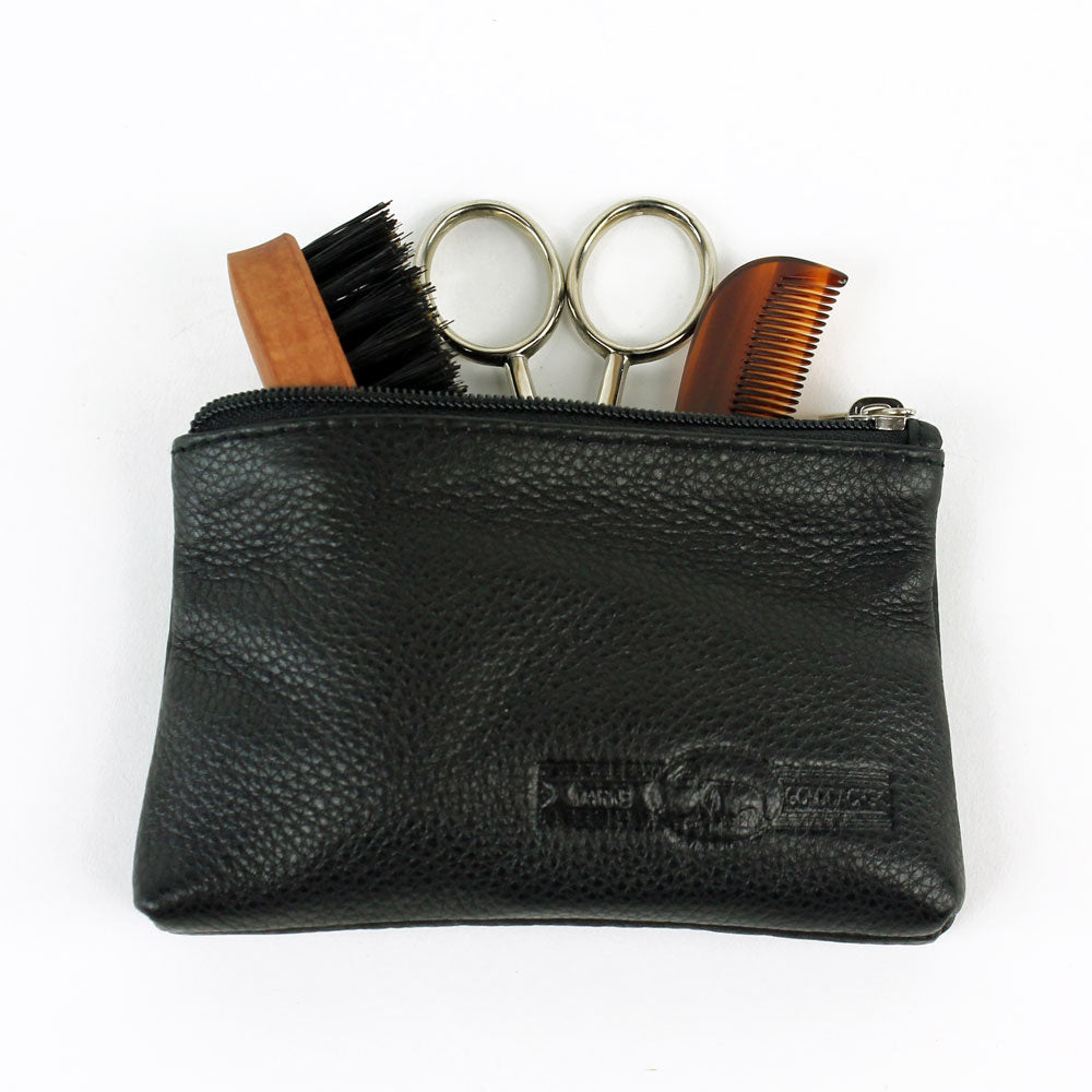 Beard Grooming Kit Pouch with Contents Inside