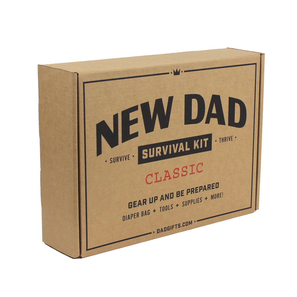 New Dad Survival Kit Classic View of Gift Box