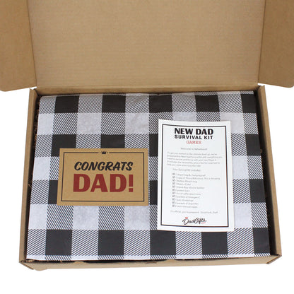 The Gamer New Dad Survival Kit View inside gift box