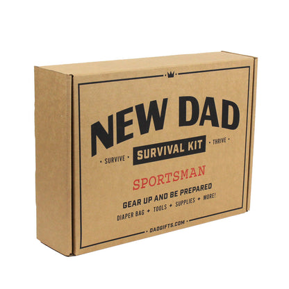 The Sportsman New Dad Survival Kit view of gift box