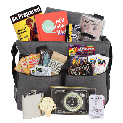 The Ultimate New Dad Survival Kit Front View