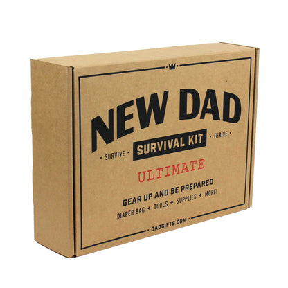 The Ultimate New Dad Survival Kit View of Gift Box