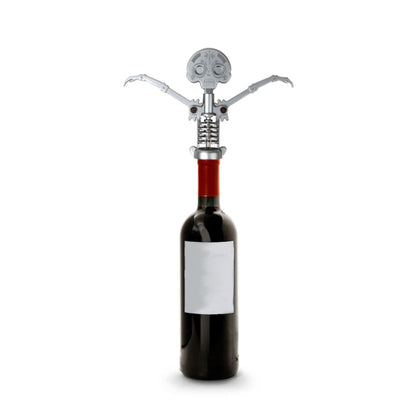 Day of the Dead Corkscrew in Wine Bottle