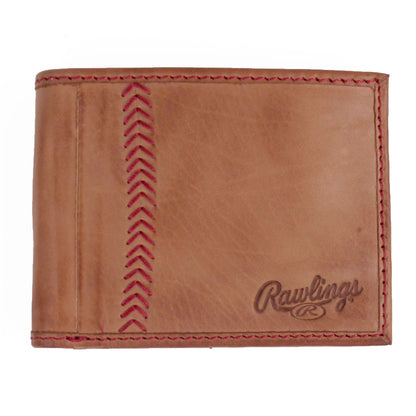 Baseball Stitch Bifold Wallet Front View