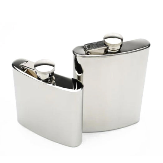 Stainless Steel Flask View of two sizes